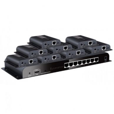 HDMI сплиттер 1x8 с удлинением по витой паре Dr.HD SC 184 HDBitT