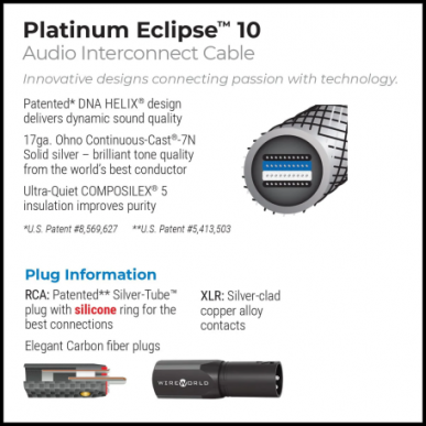 Межблочный кабель RCA Wireworld PEI1.0M-10 Platinum Eclipse 10 1.0m