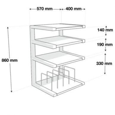 Hi-Fi стойка NorStone Esse Hifi VInyl White/Oak