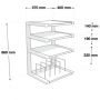 Hi-Fi стойка NorStone Esse Hifi VInyl Black/Wal