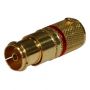 Антенный разъём HDTV Black Rhodium TV Line socket red