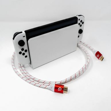 Кабель HDMI Oehlbach EXCELLENCE Gaming UHD 2.1b cable 2,0m Red/White