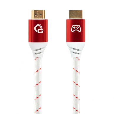 Кабель HDMI Oehlbach EXCELLENCE Gaming UHD 2.1b cable 2,0m Red/White