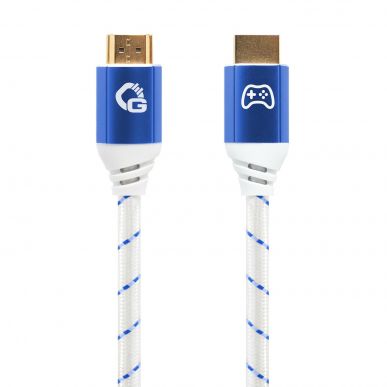 Кабель HDMI Oehlbach EXCELLENCE Gaming UHD 2.1b cable 2,0m Blue/White