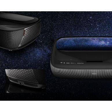 Лазерный УКФ проектор Hisense PL2SE с экраном Kauber Frame CLR 118"