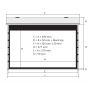 Экран Kauber Blue Label XL Tensioned BT Cinema 154" 16:9 191x340 дроп. 40см., Clear Vision