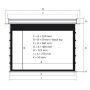 Экран Kauber InCeiling Tensioned BT Cinema 113" 16:9 141x250 см. Clear Vision