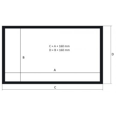 Экран Kauber Frame Velvet Cinema 154" 16:9 191x340 Microperf MW