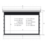 Экран Kauber Red Label Tensioned BT Cinema 95" 16:9 118x210 дроп 60 см. Clear Vision