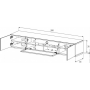 Тумба для ТВ Sonorous STA 200F WHT WHT BS