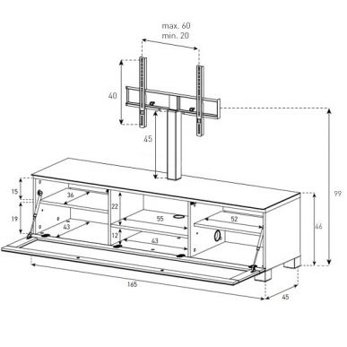 Стойка для ТВ Sonorous ST 5651