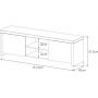 Тумба для ТВ Sonorous LB 1620 WHT