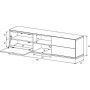 Тумба для ТВ Sonorous LB 1181 GWHT GWHT