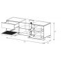 Тумба для ТВ Sonorous MD 9340 C INX WNT
