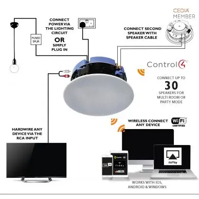 Комплект встраиваемой акустики Lithe Audio LWF1/IP