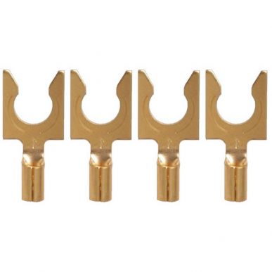 Разъем акустический AudioQuest 1014/G Spade Gold (40)