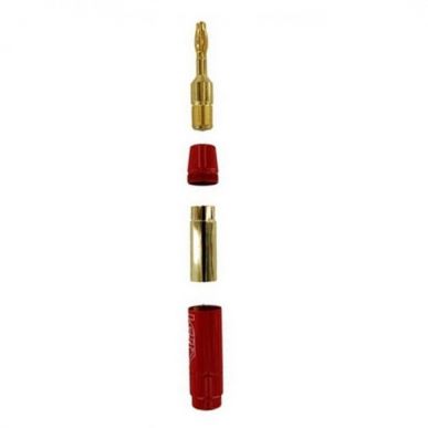 Разъем акустический Van den Hul Gold Plated Bus 10 mm Red