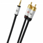 Межблочный аудио кабель Oehlbach PERFORMANCE i-Connect jack to 2 RCA, 3,0m white, D1C60003