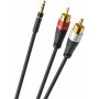 Межблочный аудио кабель Oehlbach EXCELLENCE Select Audio Jack RCA Link, Audio cable 3,5-Ci 2,0m bw, D1C33191