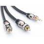 Межблочный аналоговый кабель Eagle Cable Deluxe Mini(m)-2xRCA 0,8 м