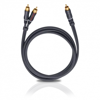 Сабвуферный кабель Oehlbach BOOOM! Y-adapter cable, anthracite 2.0m