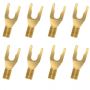 Набор сменных разъемов WireWorld 8 gold spade, (SPDGEX08), 8шт.
